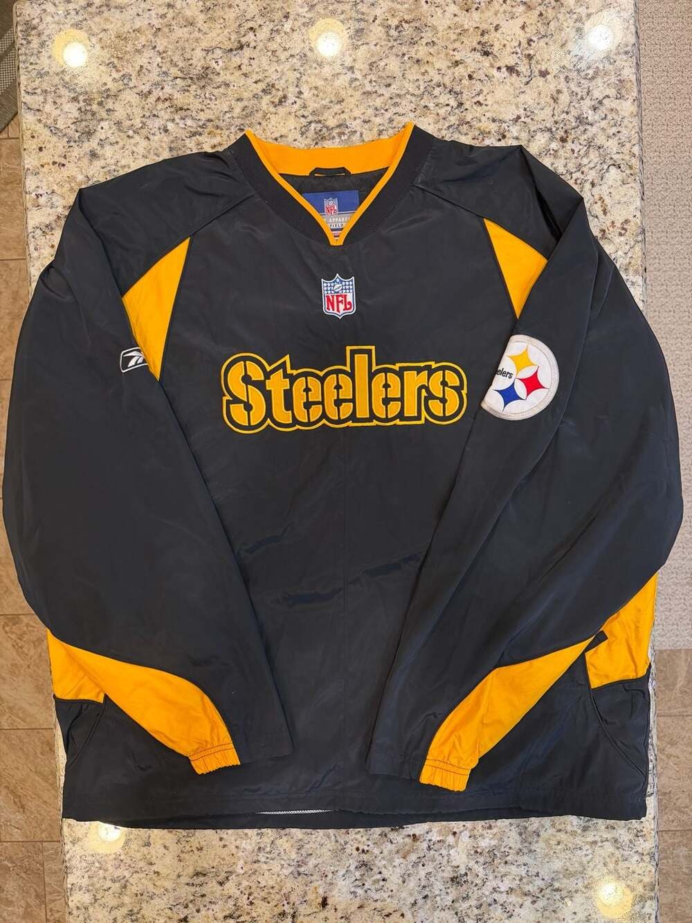 Vintage Reebok Pittsburgh Steelers Sideline Pullover Windshirt XL